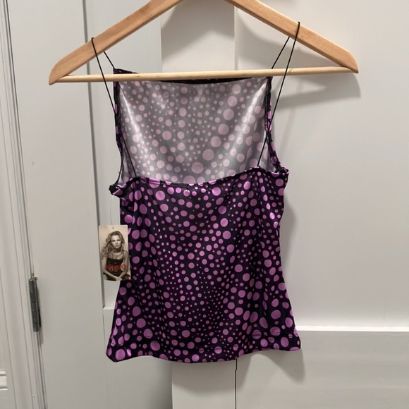 NWT Y2K Vintage XOXO Polka Dot Tank Top Size S - Picture 3 of 6